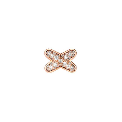 [⭐Renara]JEUX DE PINK GOLD DIAMOND EARRINGS