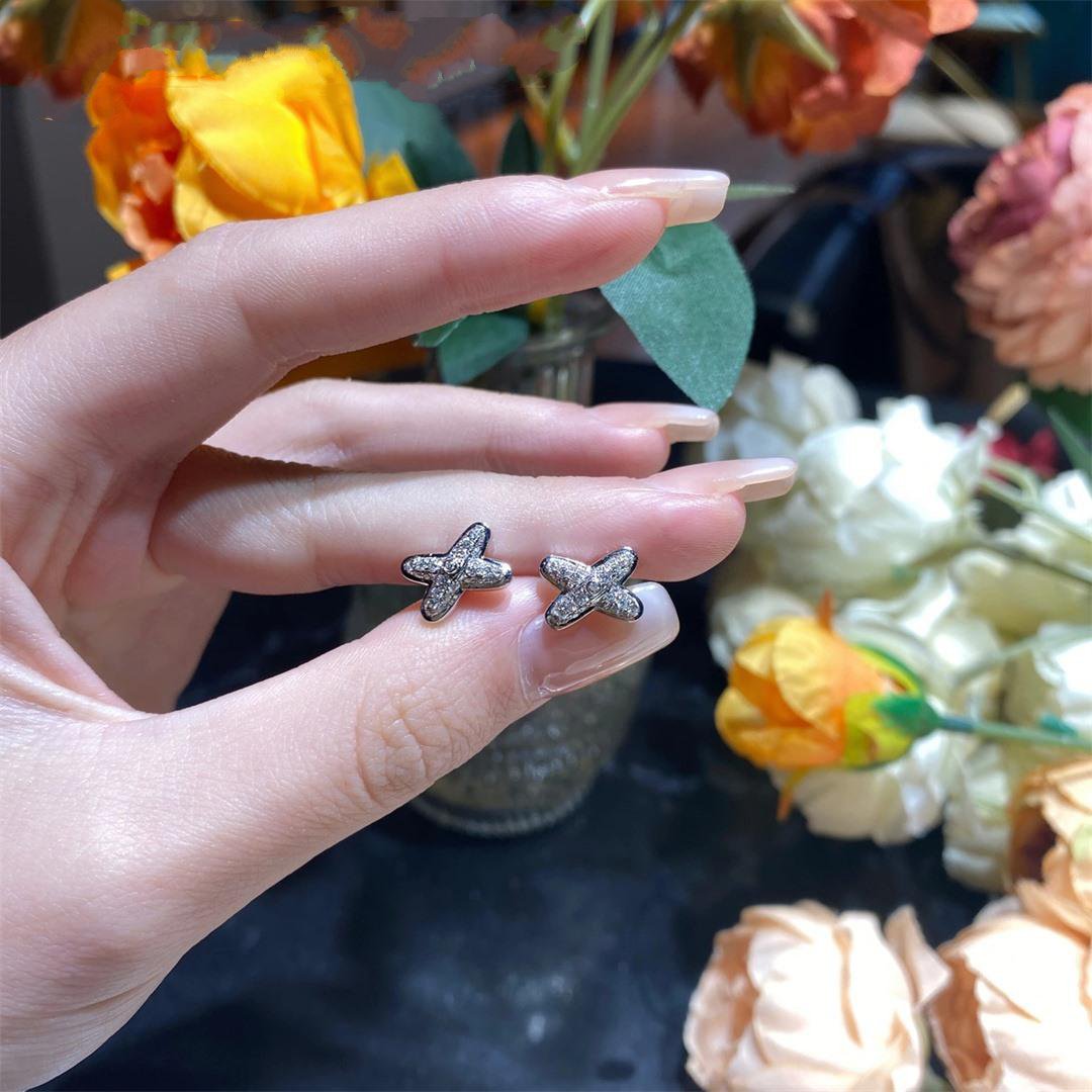 [⭐Renara]JEUX DE SILVER DIAMOND EARRINGS