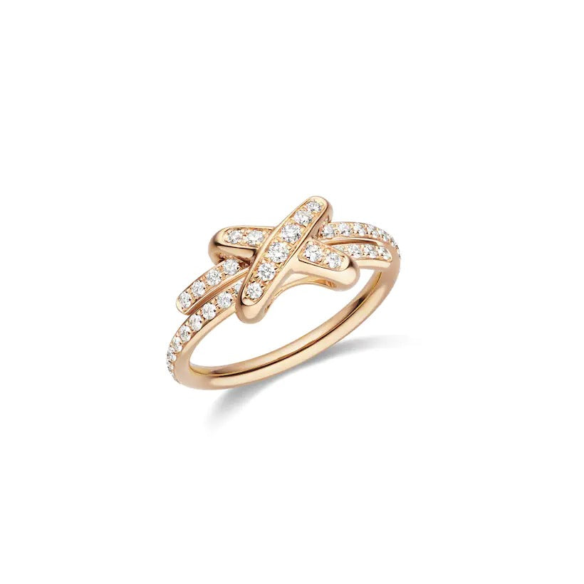 [⭐Renara]JEUX DE RING PINK GOLD DIAMOND