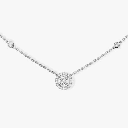 [⭐Renara]Diamond Necklace 0,20ct Brilliant Shape Joy
