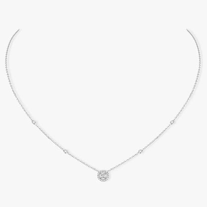 [⭐Renara]Diamond Necklace 0,20ct Brilliant Shape Joy