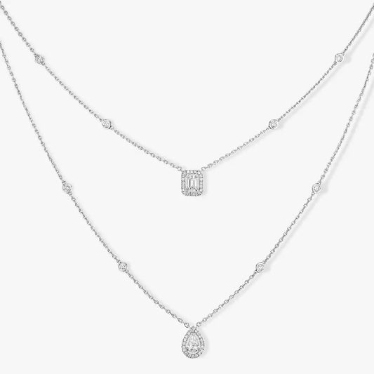 [⭐Renara]Diamond Necklace My Twin 2 Rows