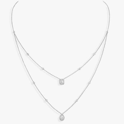 [⭐Renara]Diamond Necklace My Twin 2 Rows