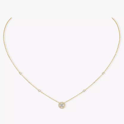 [⭐Renara]Diamond Necklace 0,20ct Brilliant Shape Joy
