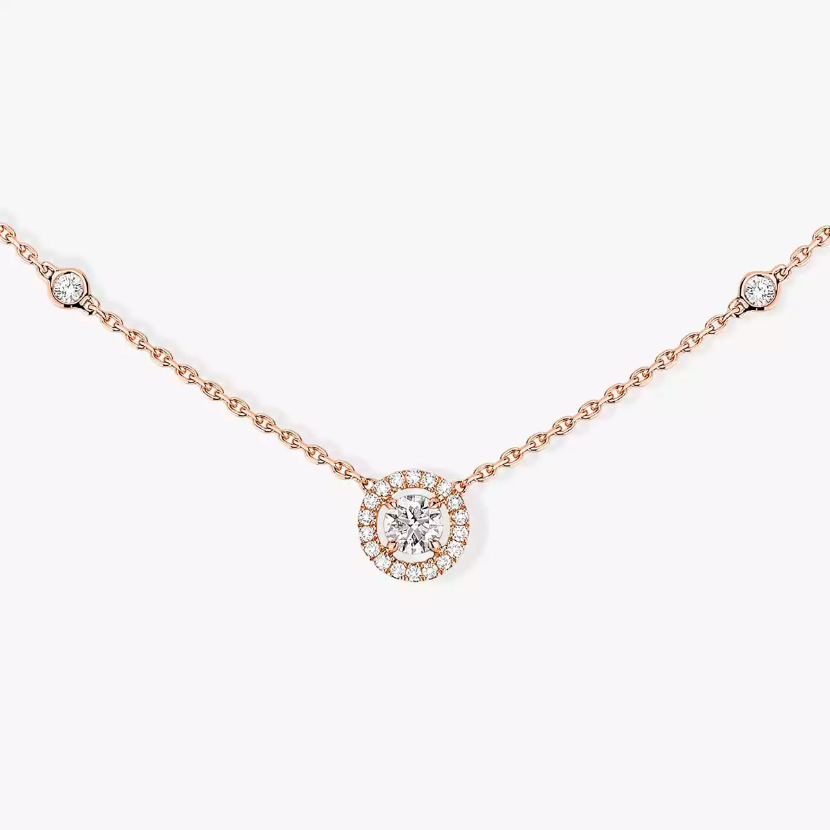 [⭐Renara]Diamond Necklace 0,20ct Brilliant Shape Joy