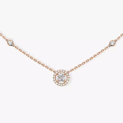 [⭐Renara]Diamond Necklace 0,20ct Brilliant Shape Joy