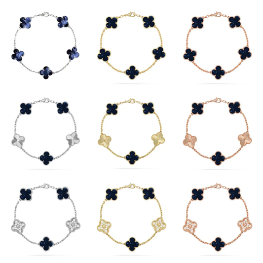 [⭐Renara]CLOVER 5 MOTIF PIETERSITE BRACELET COLLECTION
