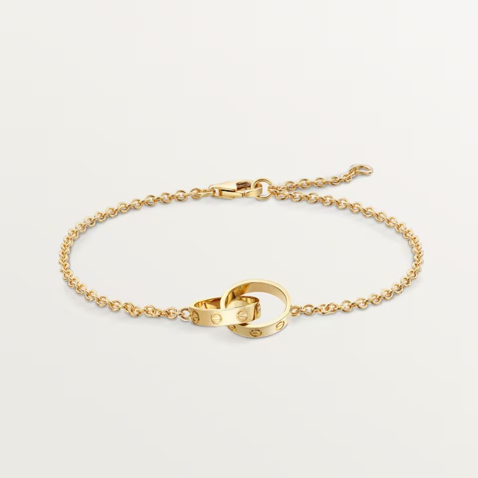 [⭐Renara]LOVE BRACELET DOUBLE RING