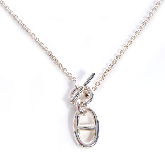 [⭐Renara]HM CHAINE D'ANCRE PENDANT NECKLACE STERLING SILVER