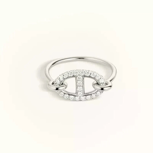 [⭐Renara]RONDE SMALL SILVER DIAMOND RING