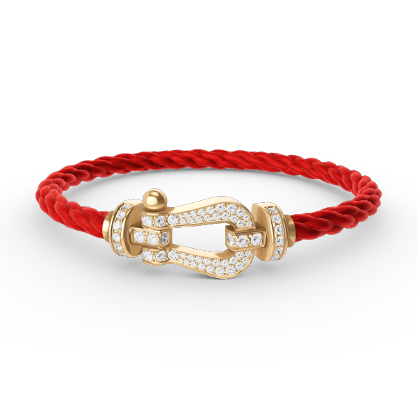 [⭐Renara]FORCE LARGE HORSESHOE FULL DIAMOND BRACELET GOLD