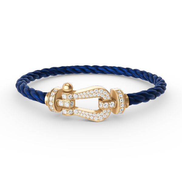 [⭐Renara]FORCE LARGE HORSESHOE FULL DIAMOND BRACELET GOLD