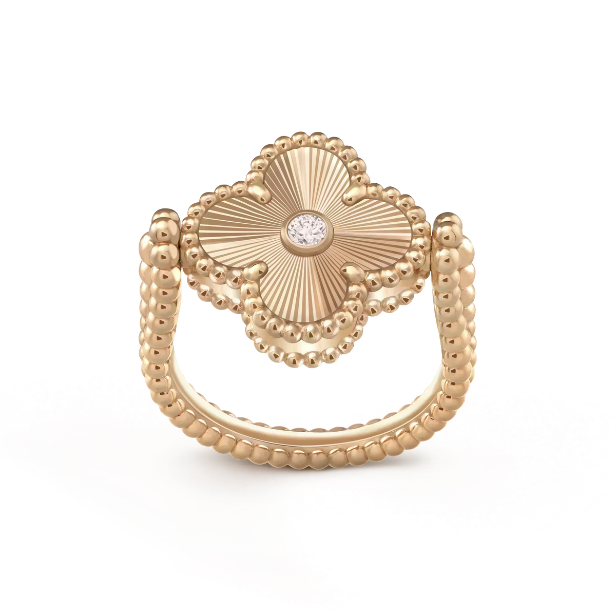 [⭐Renara]CLOVER RIVERSIBLE ROSE GOLD RING