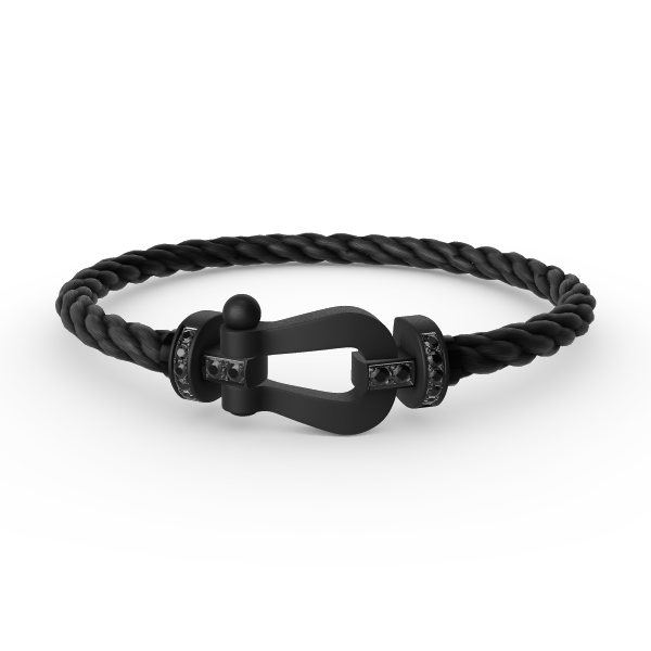 [⭐Renara]FORCE LARGE SERIES HORSESHOE BLACK SAMURAI BRACELET