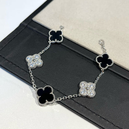 [⭐Renara] CLOVER 5 MOTIF ONYXS BRACELET COLLECTION