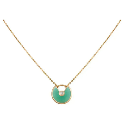 [⭐Renara]AMULETTE GOLD MALACHITE NECKLACE