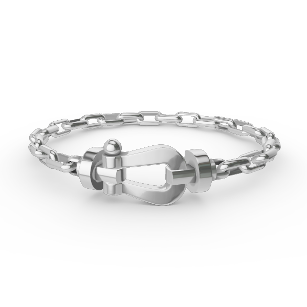 [⭐Renara]FORCE LARGE HORSESHOE CLASP  METAL BRACELET