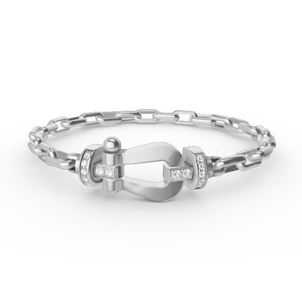 [⭐Renara]FORCE LARGE HORSESHOE CLASP  METAL BRACELET