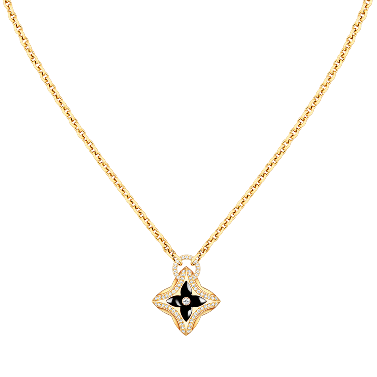 [⭐Renara]STAR PEDANT PINK GOLD DIAMOND NECKLACE