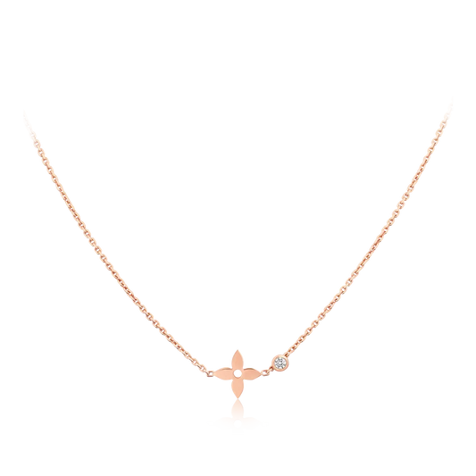 [⭐Renara]BLOSSOM PENDANT PINK GOLD AND DIAMOND
