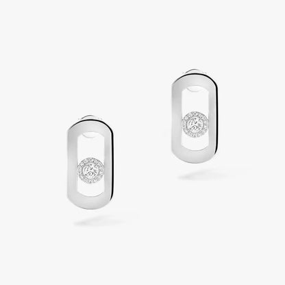 [⭐Renara]So Move Diamond Earrings in Yellow Gold