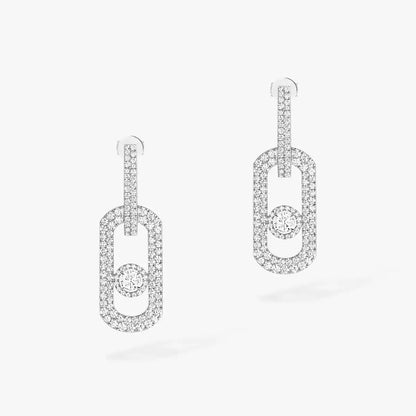 [⭐Renara]So Move XL Pave_-Set Diamond Pendant Earrings