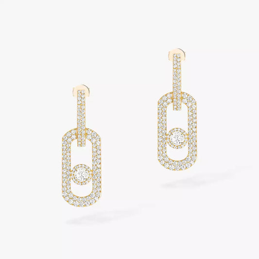 [⭐Renara]So Move XL Pave_-Set Diamond Pendant Earrings