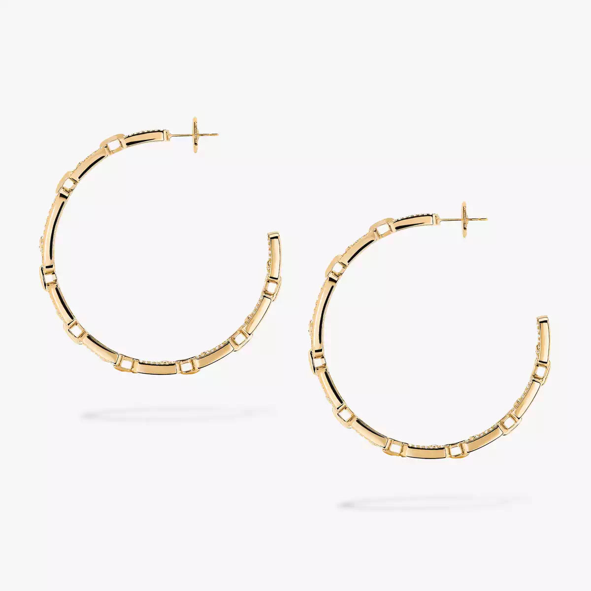 [[⭐Renara]Move Link Diamond Hoop Earrings