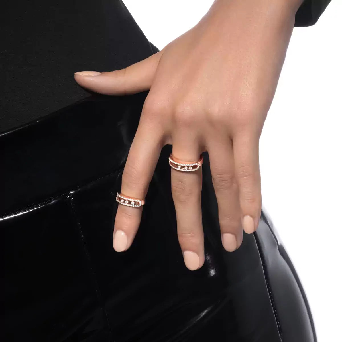 [⭐Renara] Baby Move Gold Diamond Pave_ Ring