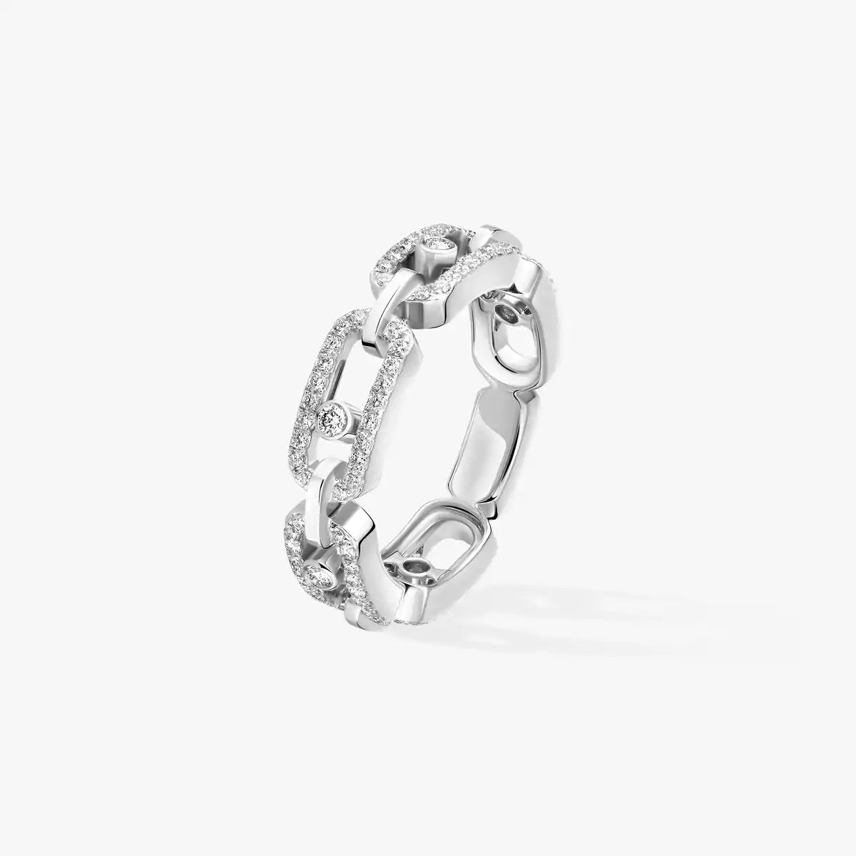 [⭐Renara]Move Link Pave_-Set Diamond Ring in Gold