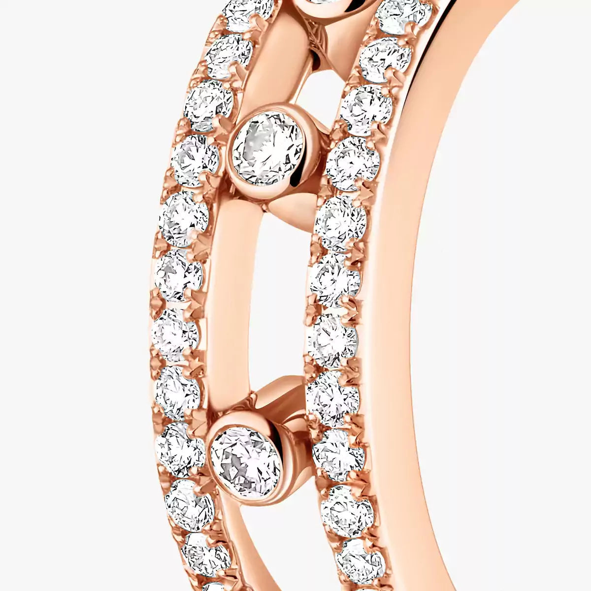 [⭐Renara]Diamond Pave_ Hoop Earrings Move