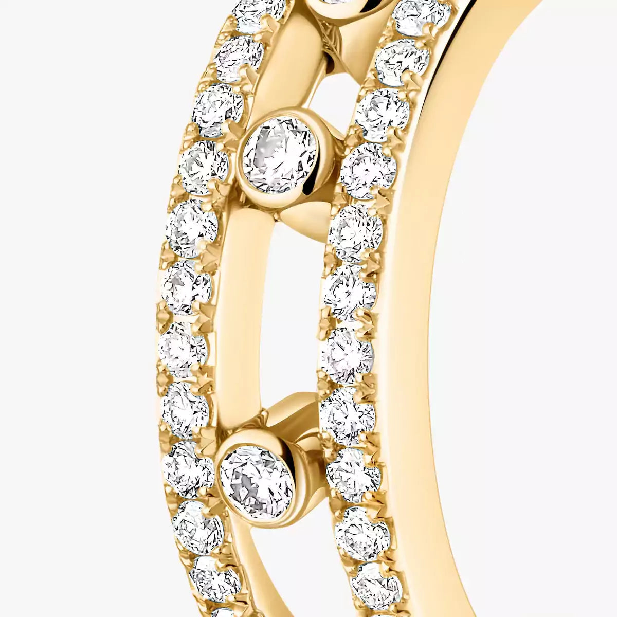 [⭐Renara]Diamond Pave_ Hoop Earrings Move