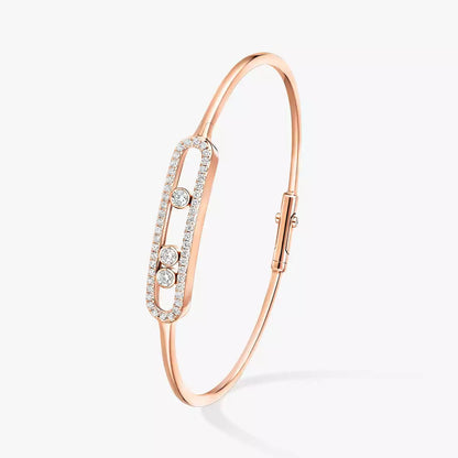 [⭐Renara]Move Pavé Diamond Bangle Bracelet M