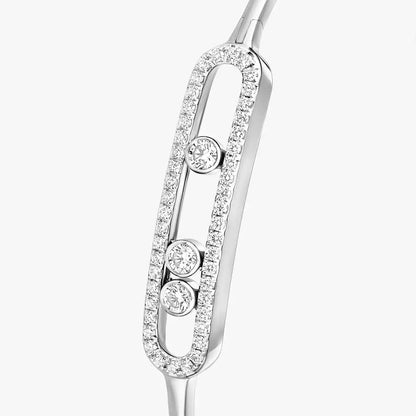 [⭐Renara]Move Pavé Diamond Bangle Bracelet M