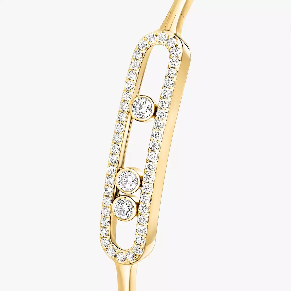 [⭐Renara]Move Pavé Diamond Bangle Bracelet M
