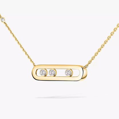 [⭐Renara] Baby Move Gold Diamond Necklace