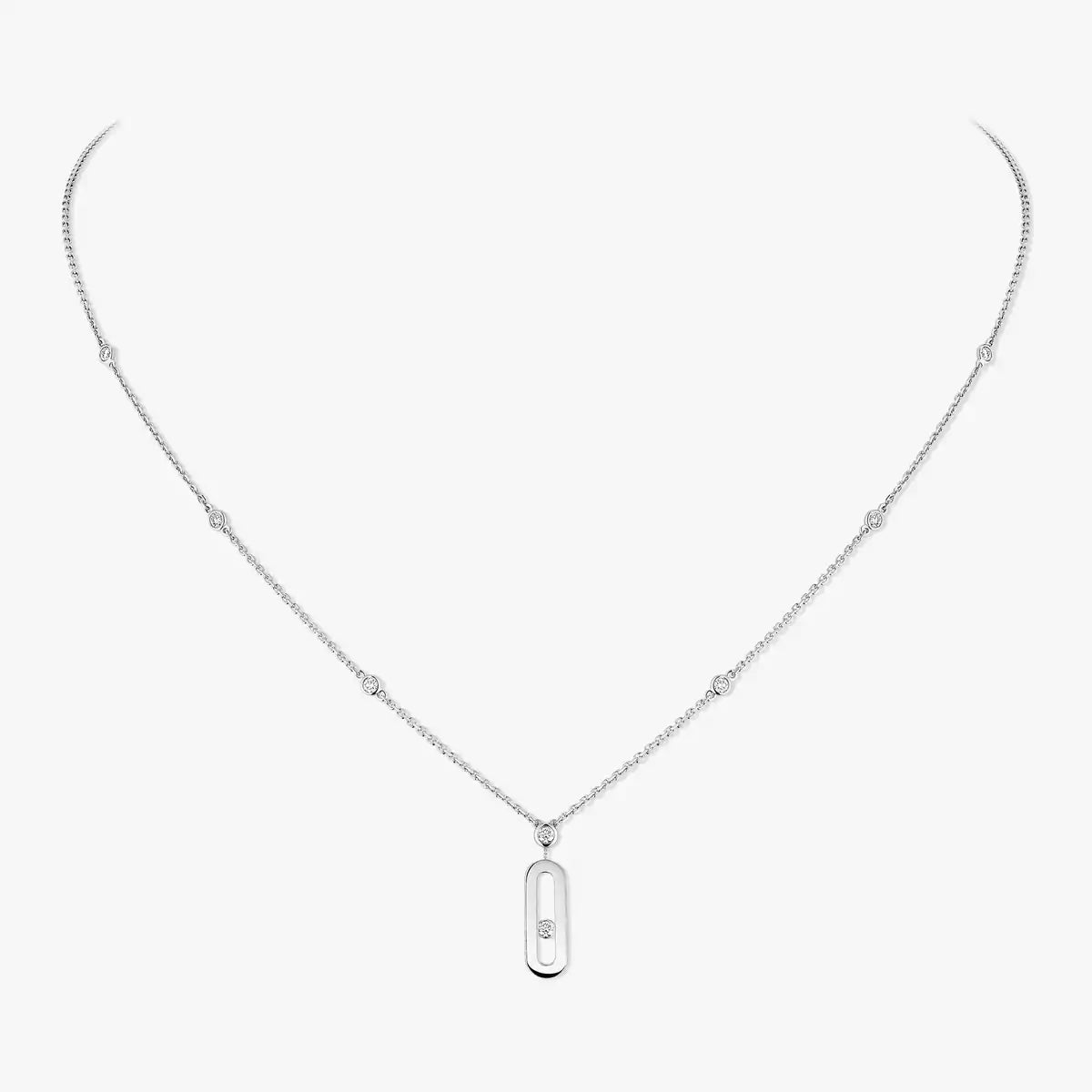 [⭐Renara] Move Uno Gold Diamond Long Necklace