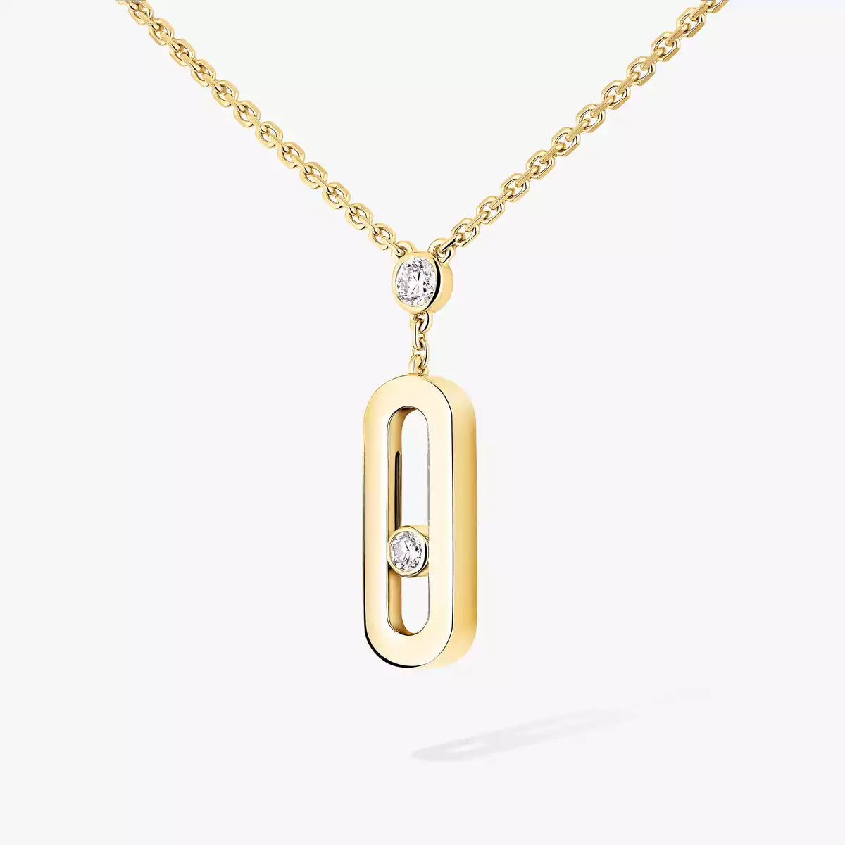 [⭐Renara] Move Uno Gold Diamond Long Necklace