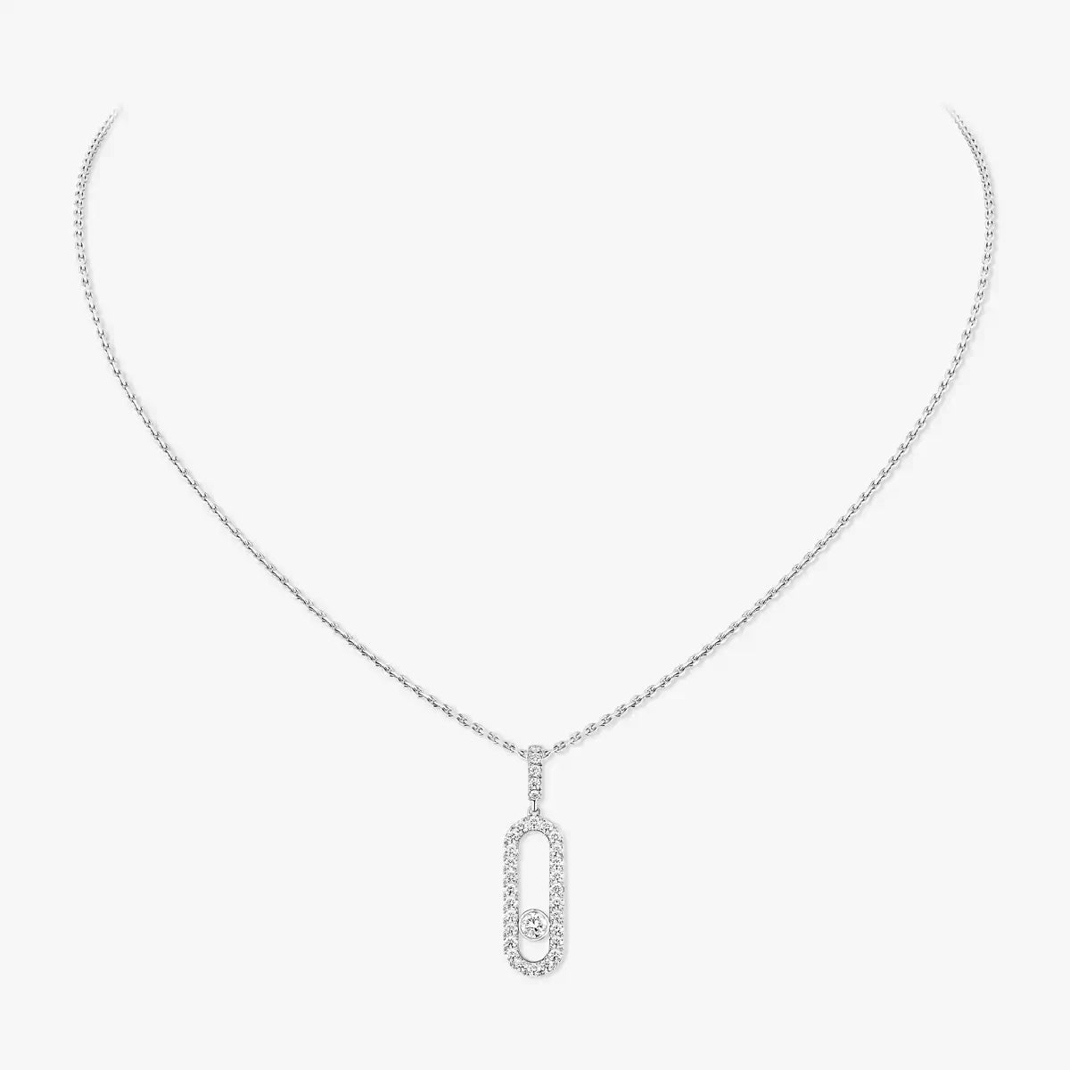 [⭐Renara]Move Uno Diamond Necklace in Rose Gold