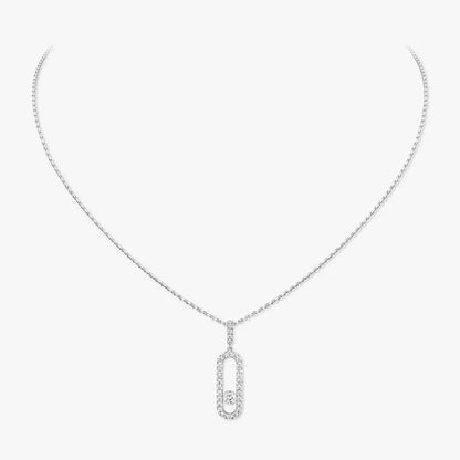 [⭐Renara]Move Uno Diamond Necklace in Rose Gold