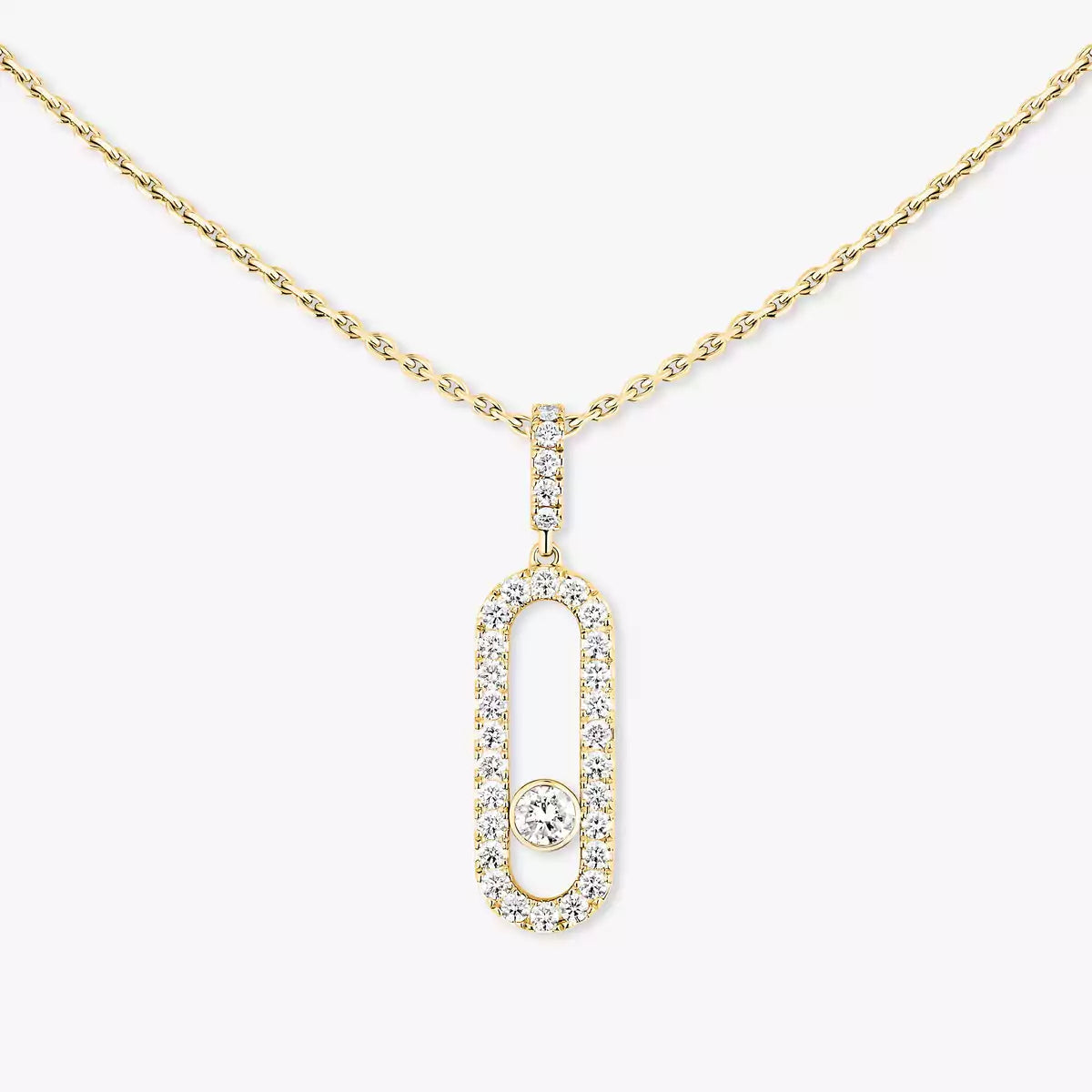 [⭐Renara]Move Uno Diamond Necklace in Rose Gold