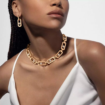 [⭐Renara] So Move XL Diamond Hoop Earring