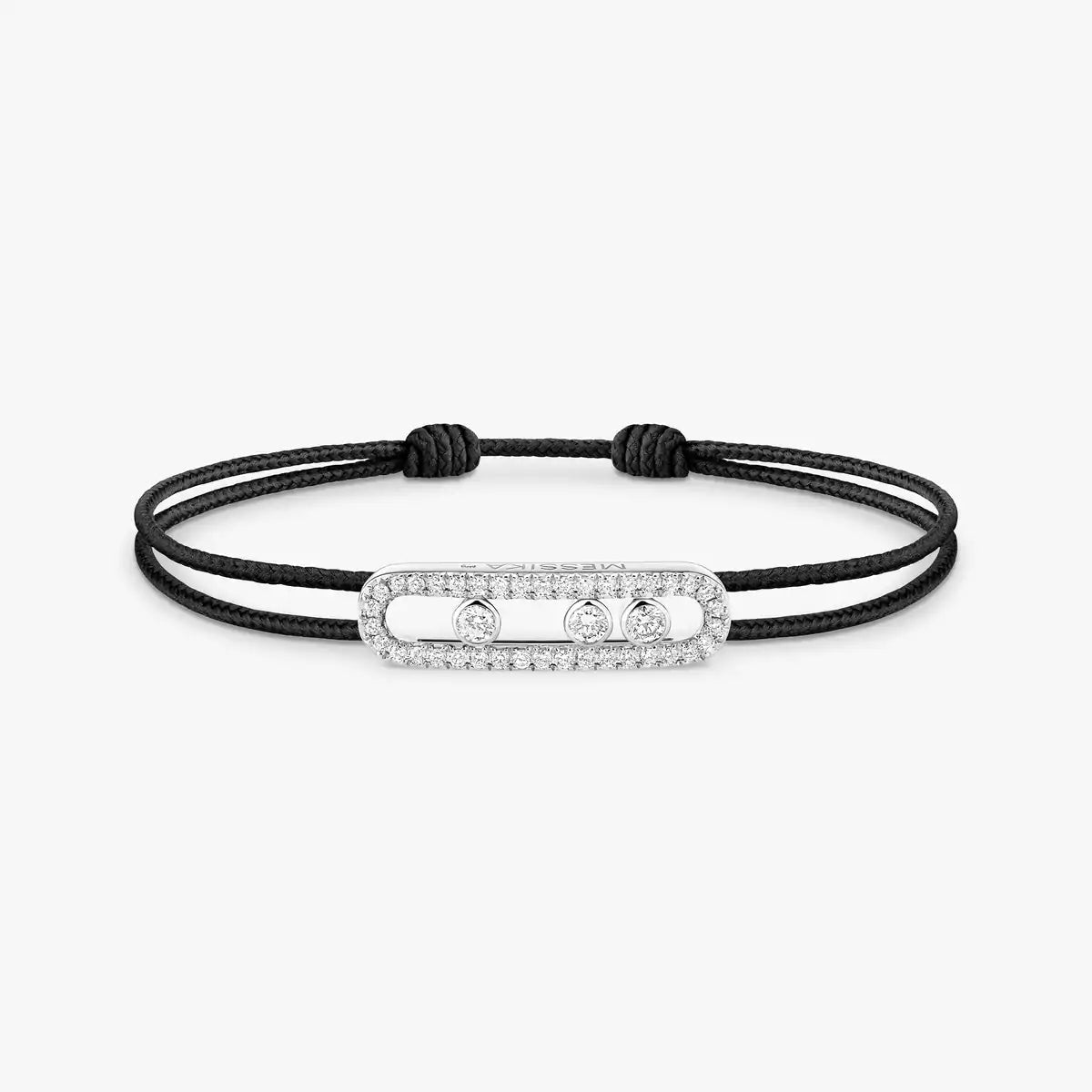 [⭐Renara]Messika Care(s) pink cord pavé bracelet