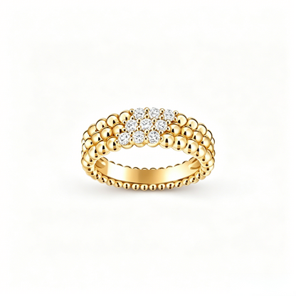 [⭐Renara] THREE-ROW DIAMOND RING