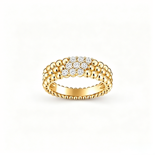[⭐Renara] THREE-ROW DIAMOND RING