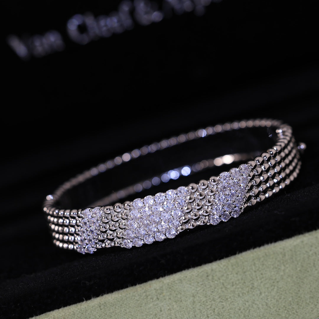 [⭐Renara]  FIVE-ROW DIAMOND BRACELET
