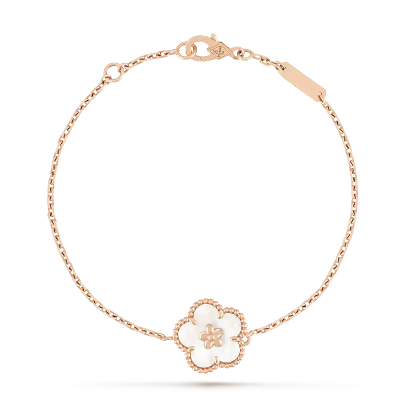 [⭐Renara]LUCKY WHITE MOP PLUM BLOSSOM  BRACELET
