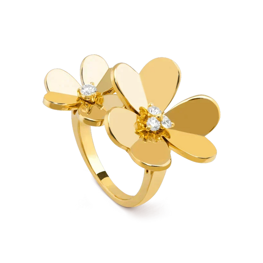 [⭐Renara]CLOVER COMOS GOLD DIAMOND RING