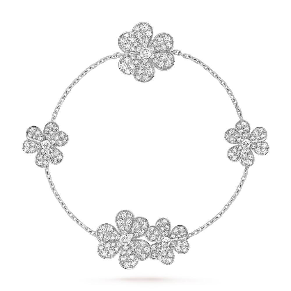 [⭐Renara]FRIVOLE SILVER 5 FLOWERS BRACELET