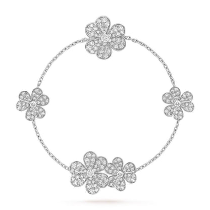 [⭐Renara]FRIVOLE SILVER 5 FLOWERS BRACELET